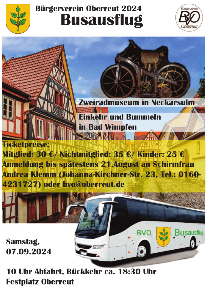 BVO Busausflug 2024 am 07.09.2024