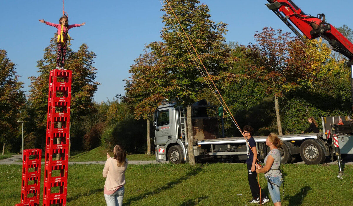 Kistenklettern - Spendenaufruf für das Oberreuter Kinderfest