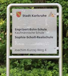 Schild Sophie-Scholl-Realschule