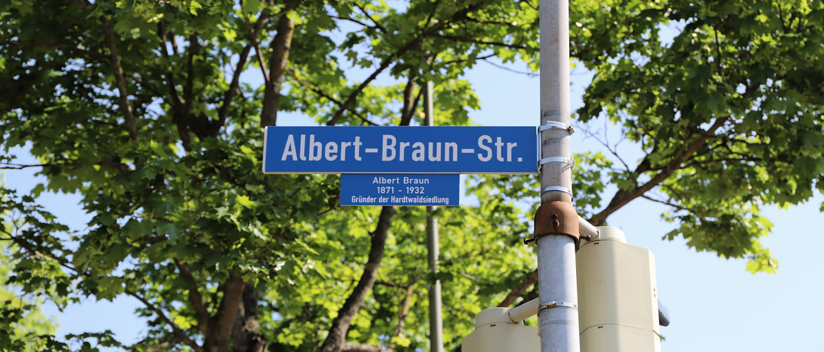 Straßenschild Albert-Braun-Straße